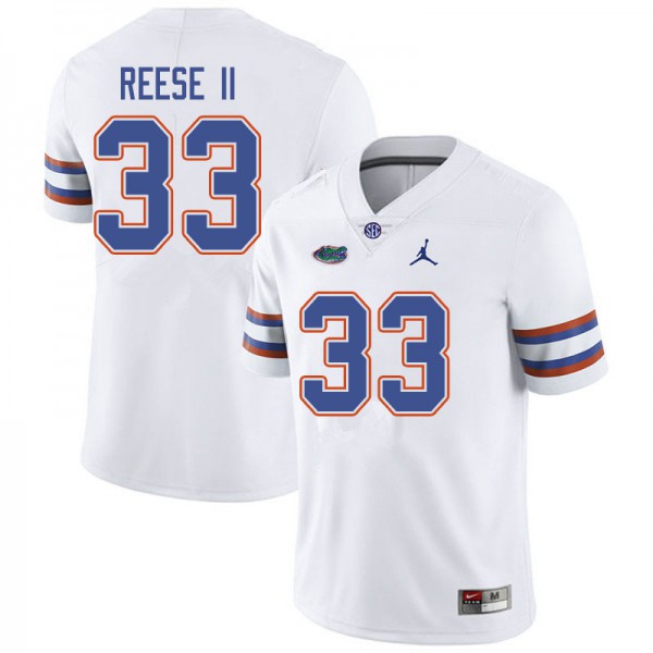 Jordan Brand Men #33 David Reese II Florida Gators College Football Jerseys White